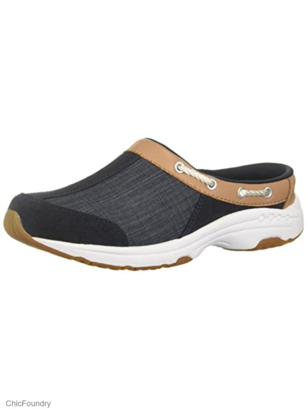 Easy Spirit Travelport26 Women's Suede Slip On Mule Clog
